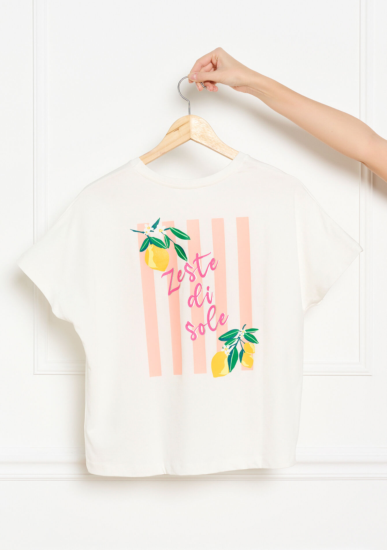 T-shirt met retroprints