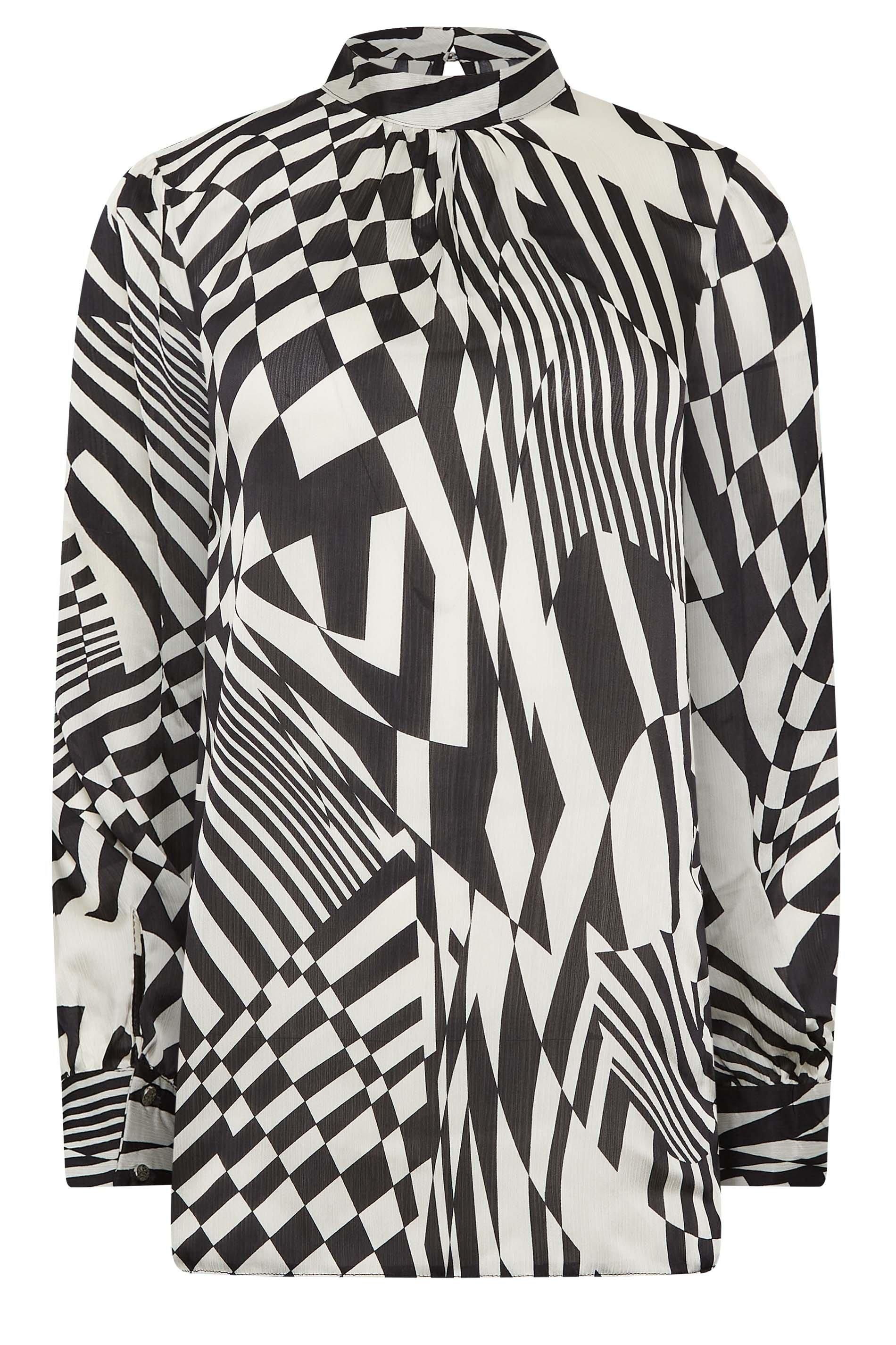 M&Co High Neck Satin Blouse