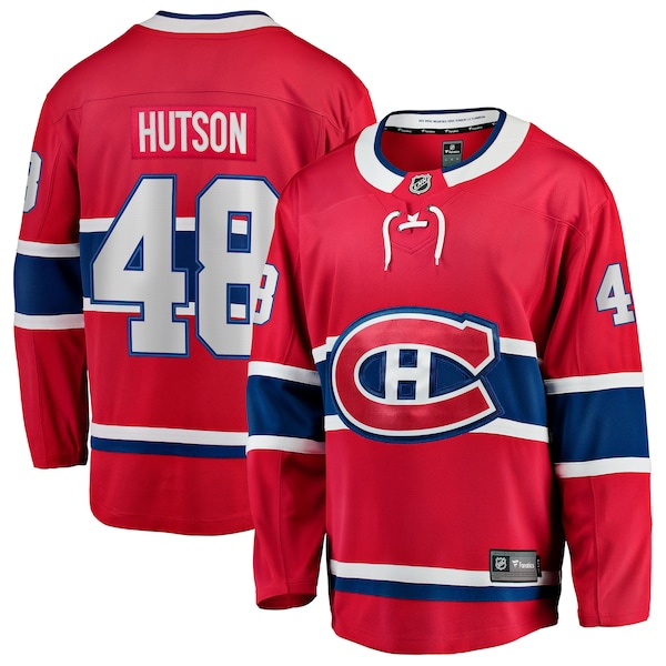 Lane Hutson Montreal Canadiens  Home Breakaway Jersey - Red