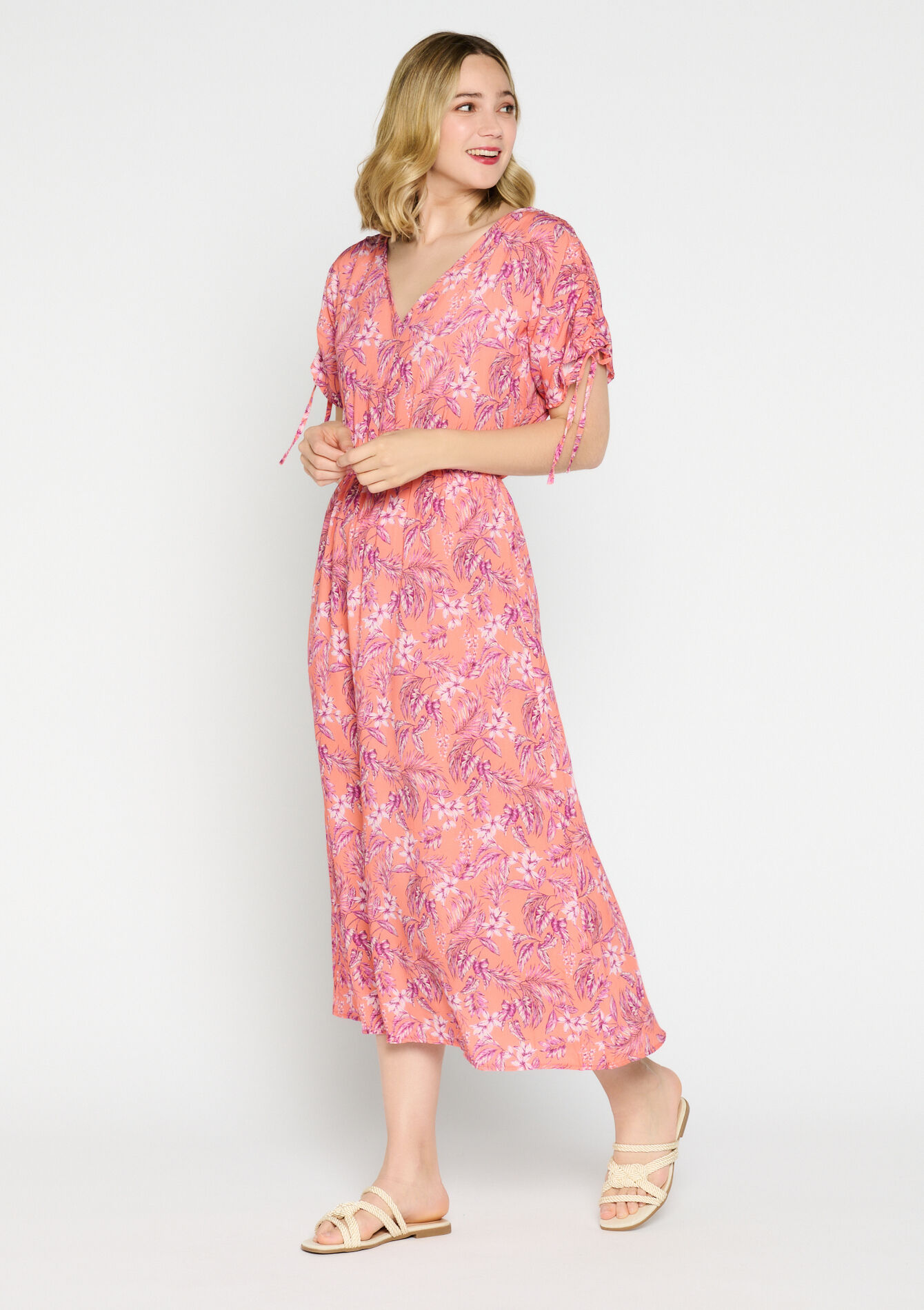 Maxi-jurk met bloemenprint