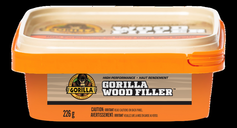 Gorilla Glue Interior/Exterior Wood Filler, For Cracks, Gouges & Holes, 8-oz