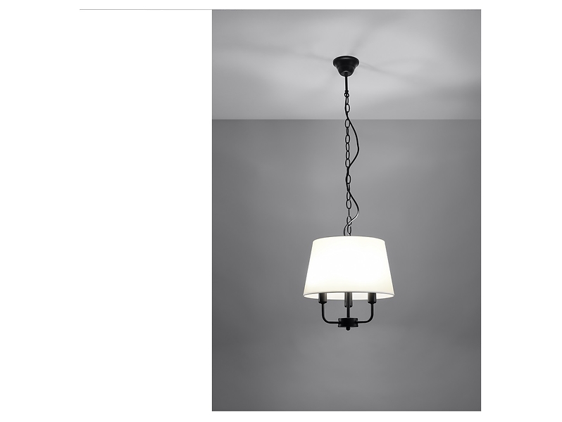 Lampa wisząca Pasteri 3-punktowa metalowa czarna