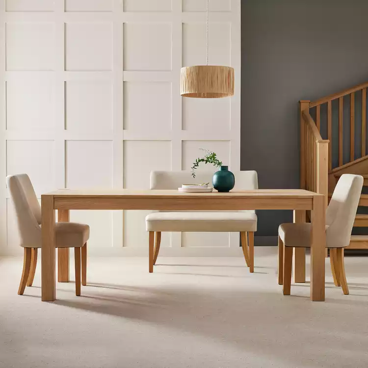 Habitat Alston 6 - 8 Seater Oak Dining Table - Natural