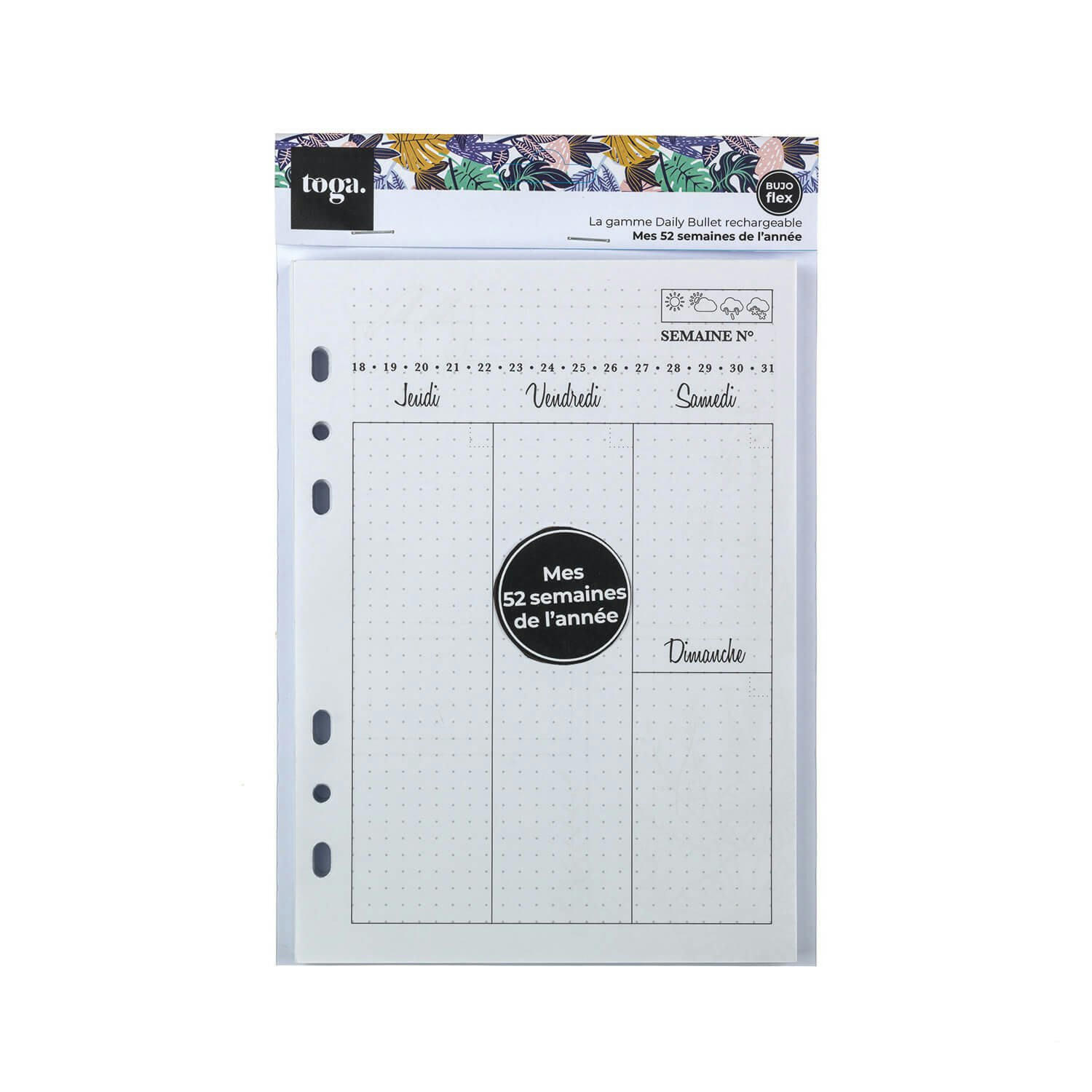 - Recharge bullet journal - pages semaines