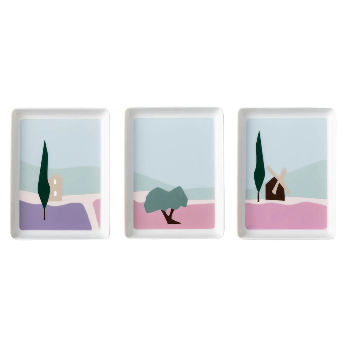 Coffret 3 petits plateaux
