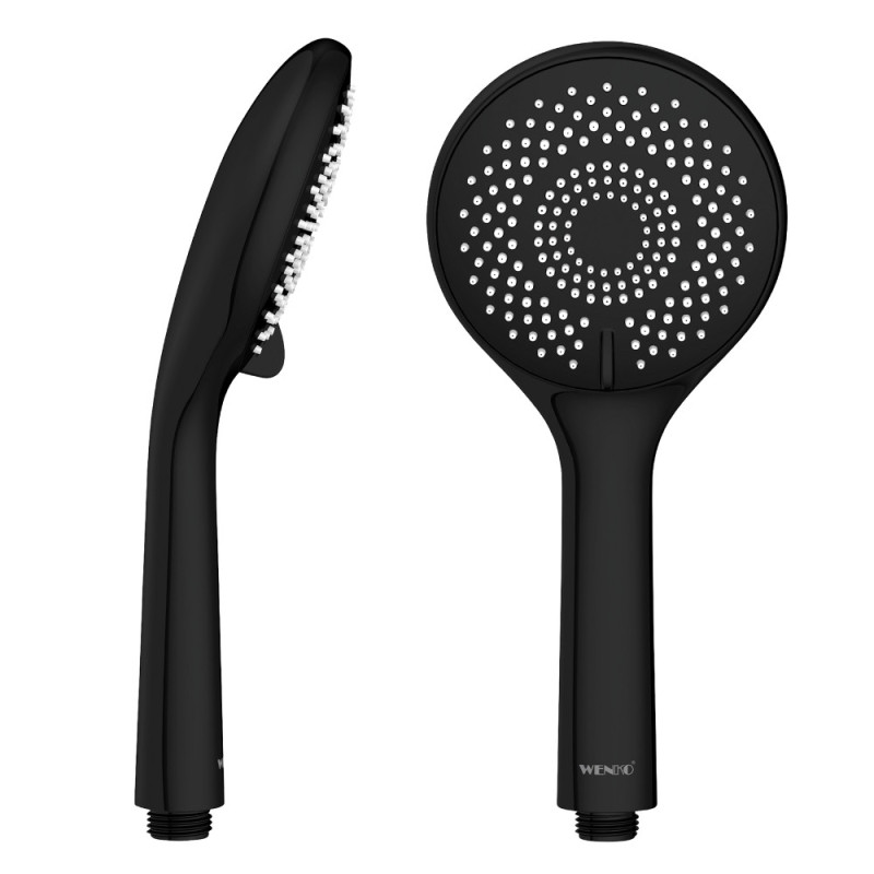 Douchette Watersaving 3 jets noire Ø 11 cm WENKO