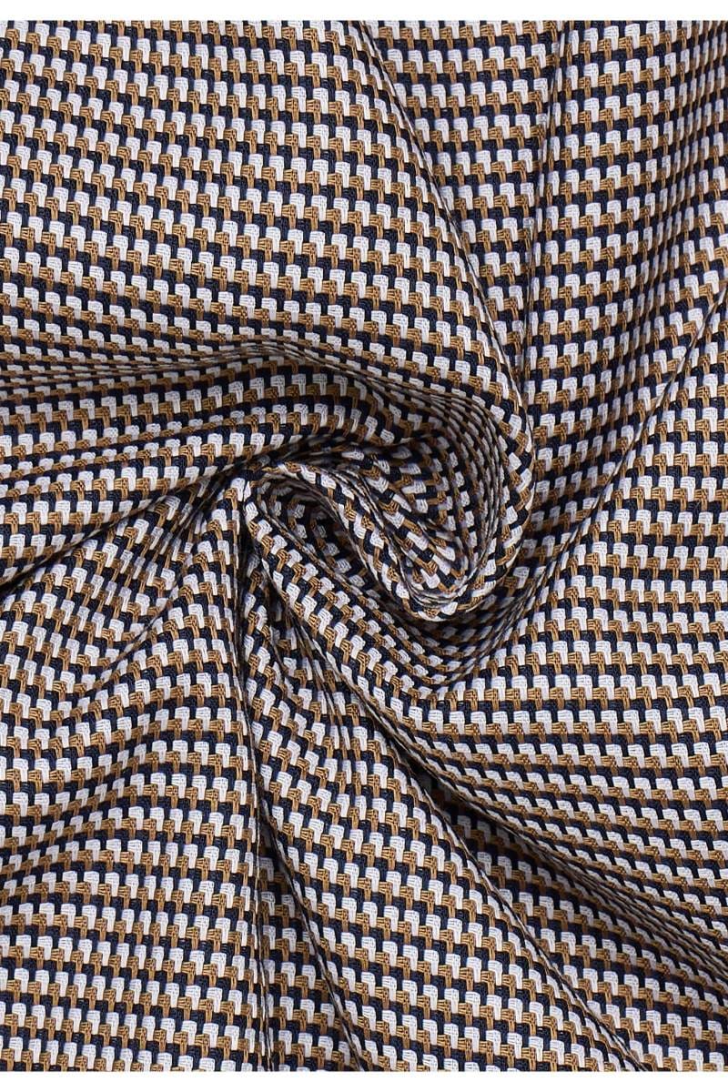 ETERNA Comfort Fit Dynamic Cotton Hemd beige/braun, Strukturiert