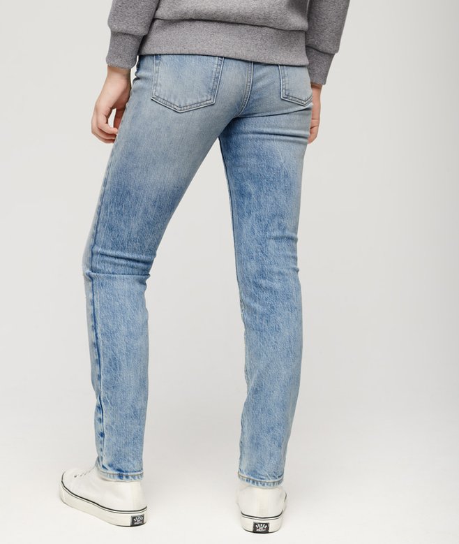 Organic Cotton Mid Rise Slim Jeans