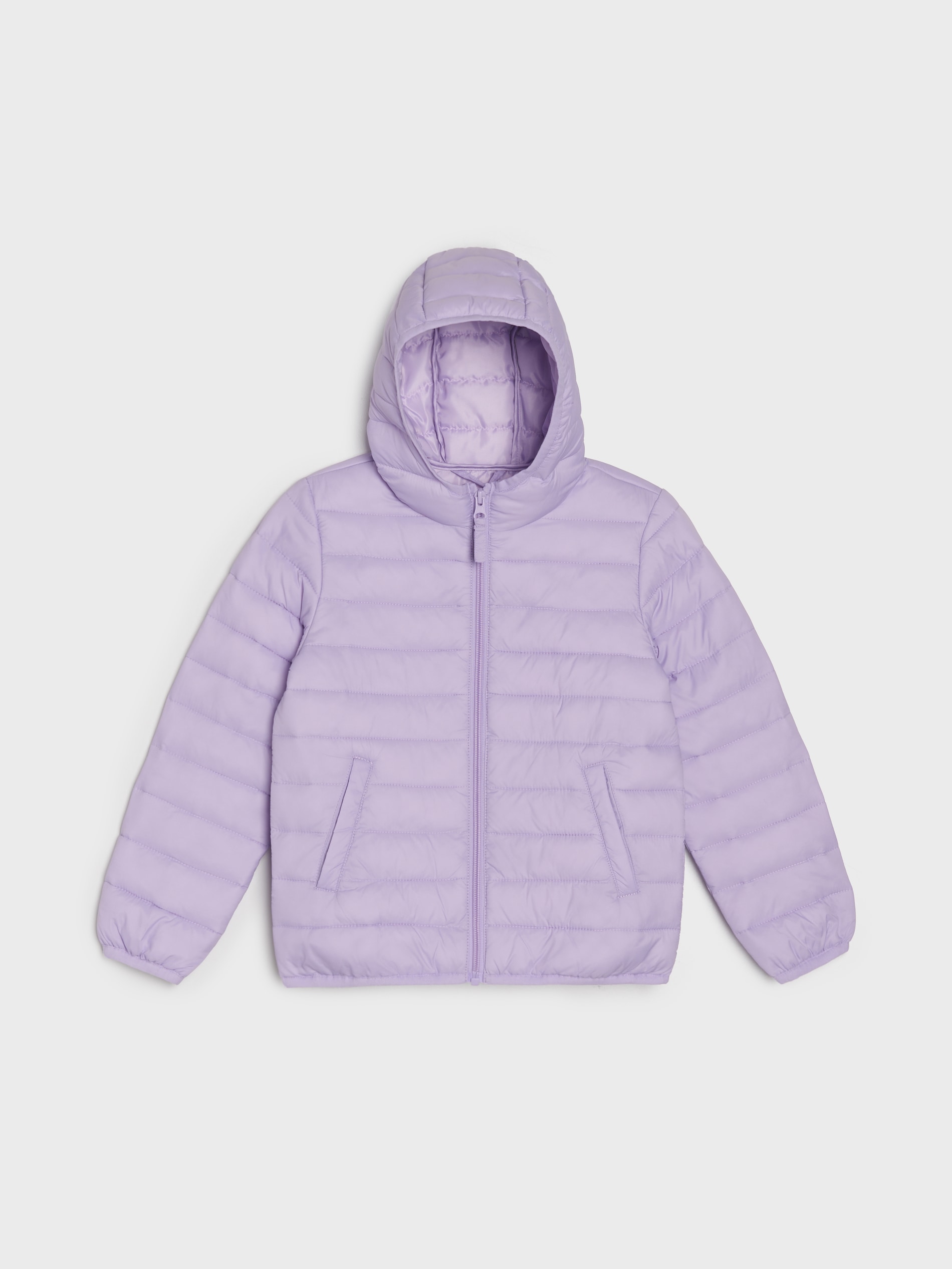 Pikowana kurtka puffer z kapturem