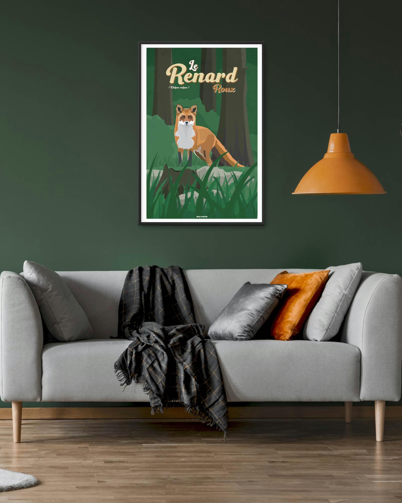 ANIMAUX - Affiche Animaux - Le Renard roux 30 x 40 cm