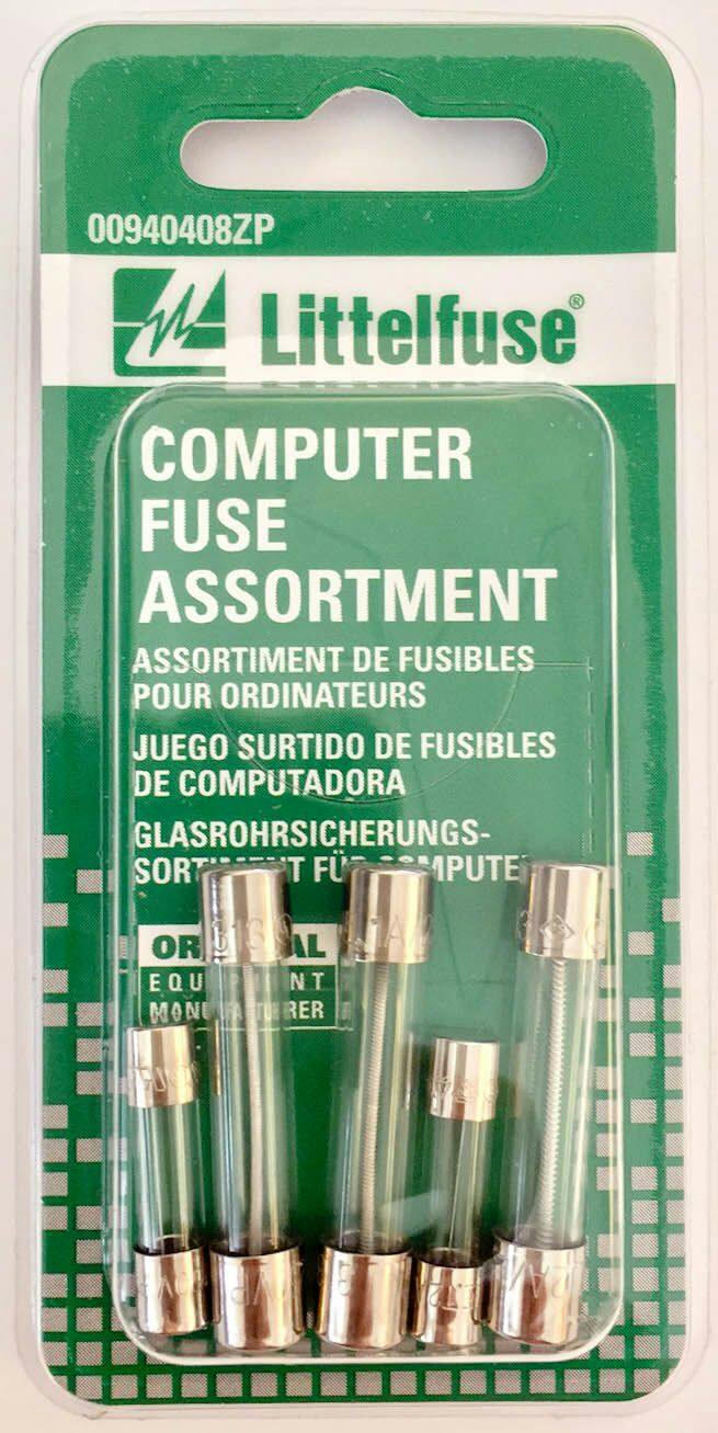 Littelfuse Computer Glass Fuse Assortment, 5-pk