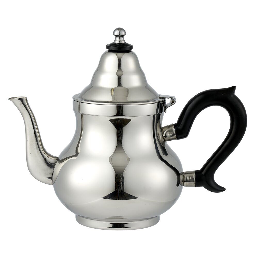 Théière marocaine orientale inox avec anse H21,5cm