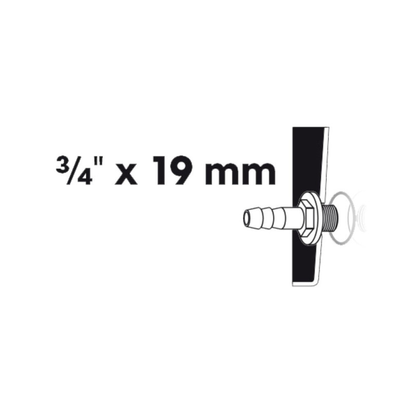 Embout à olive filetage extérieur 3/4 x 19 mm UBBINK