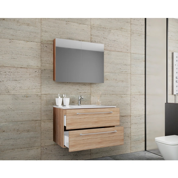 Waschplatz-Set »Badinos«, 3-tlg., 80 cm, braun