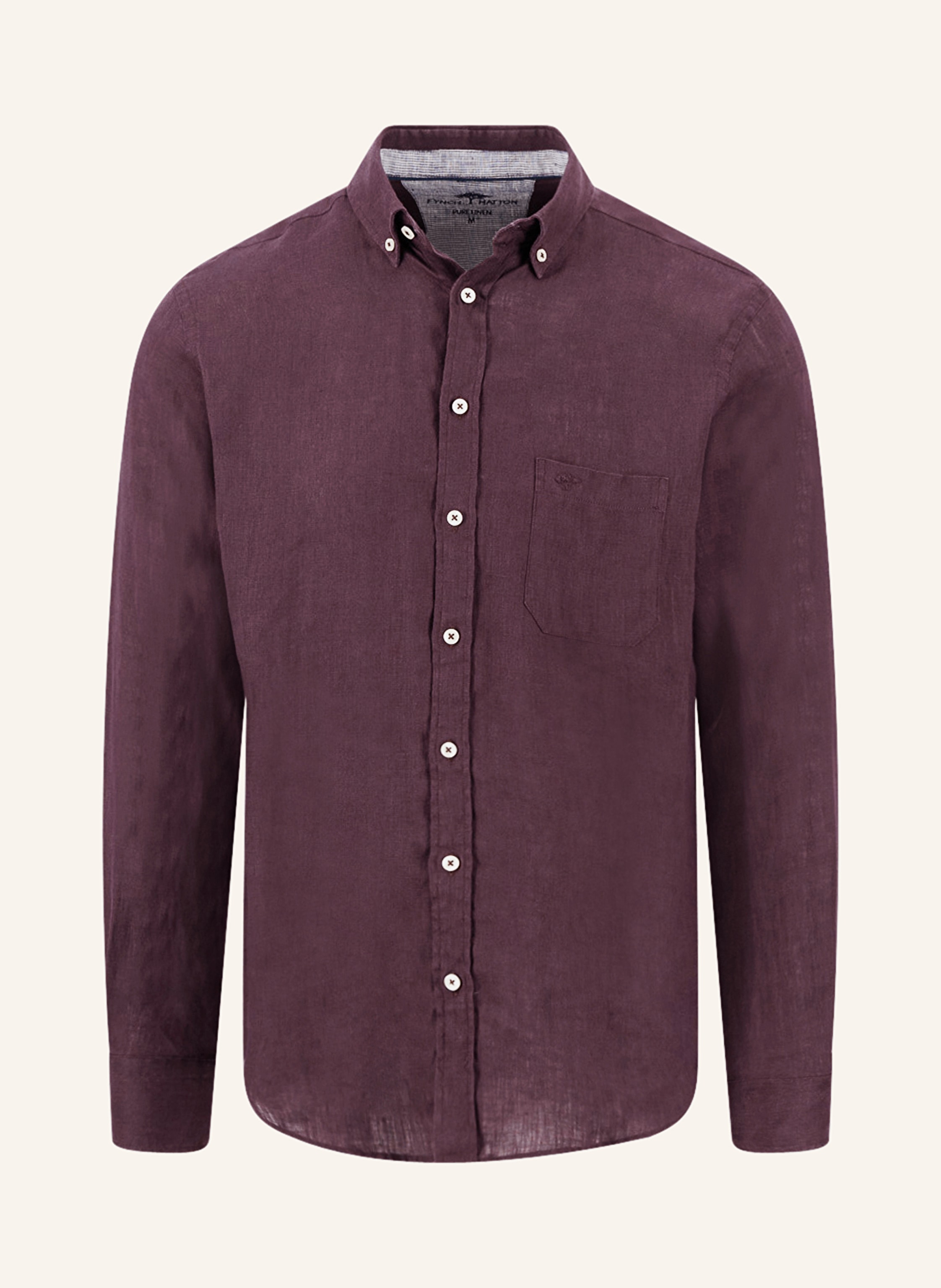 FYNCH-HATTON Leinenhemd Comfort Fit