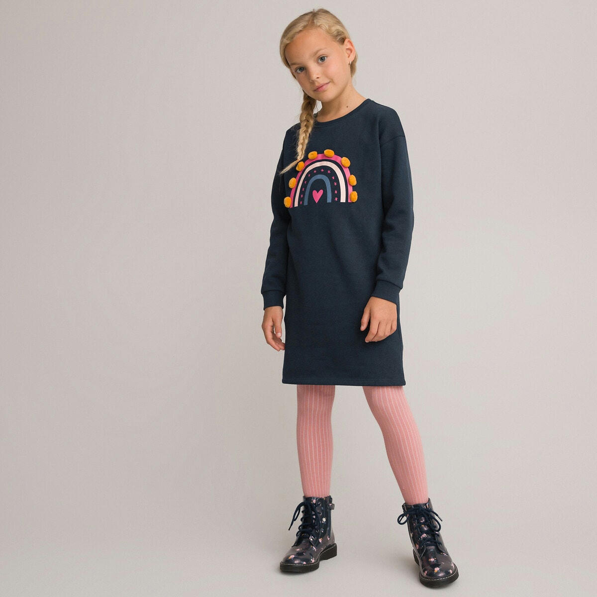 Robe droite manches longues