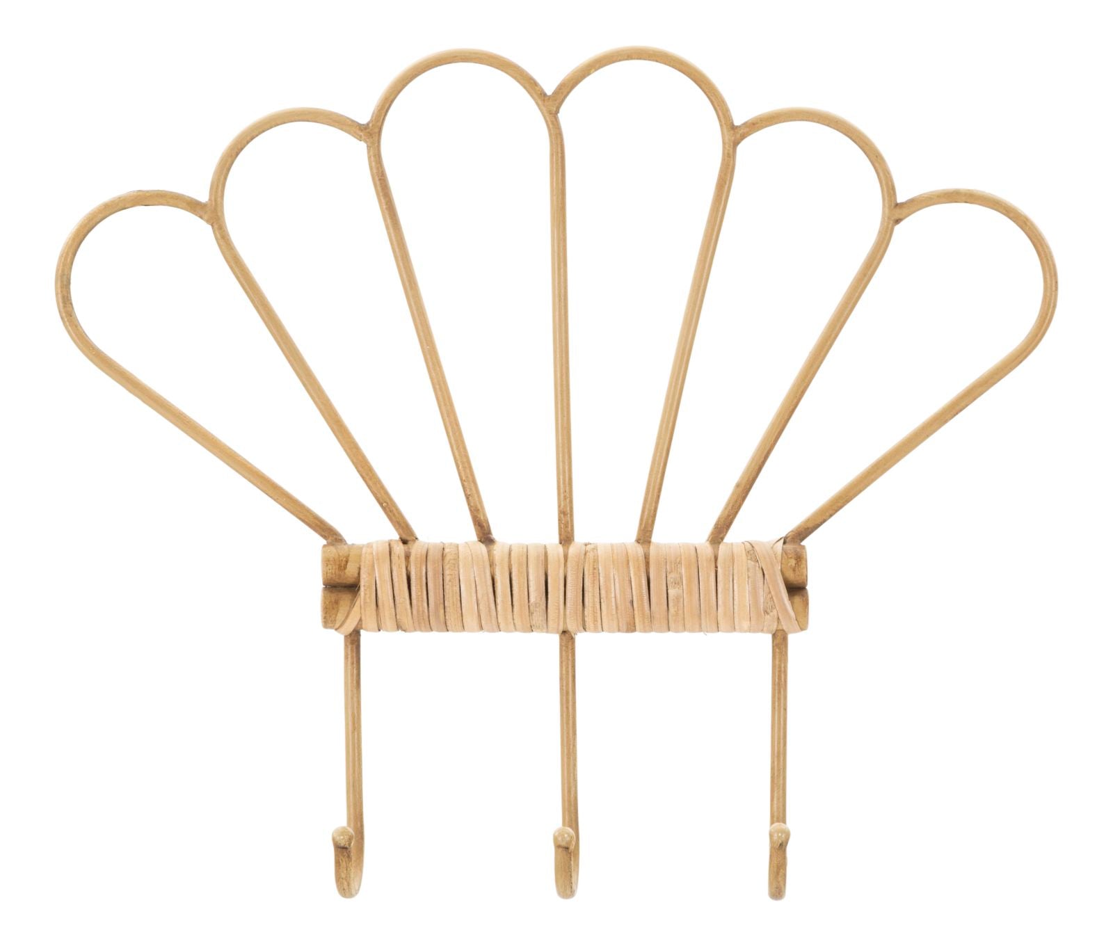 Mauro Ferretti Panama Wandkapstok met 3 haken in bruin metaal