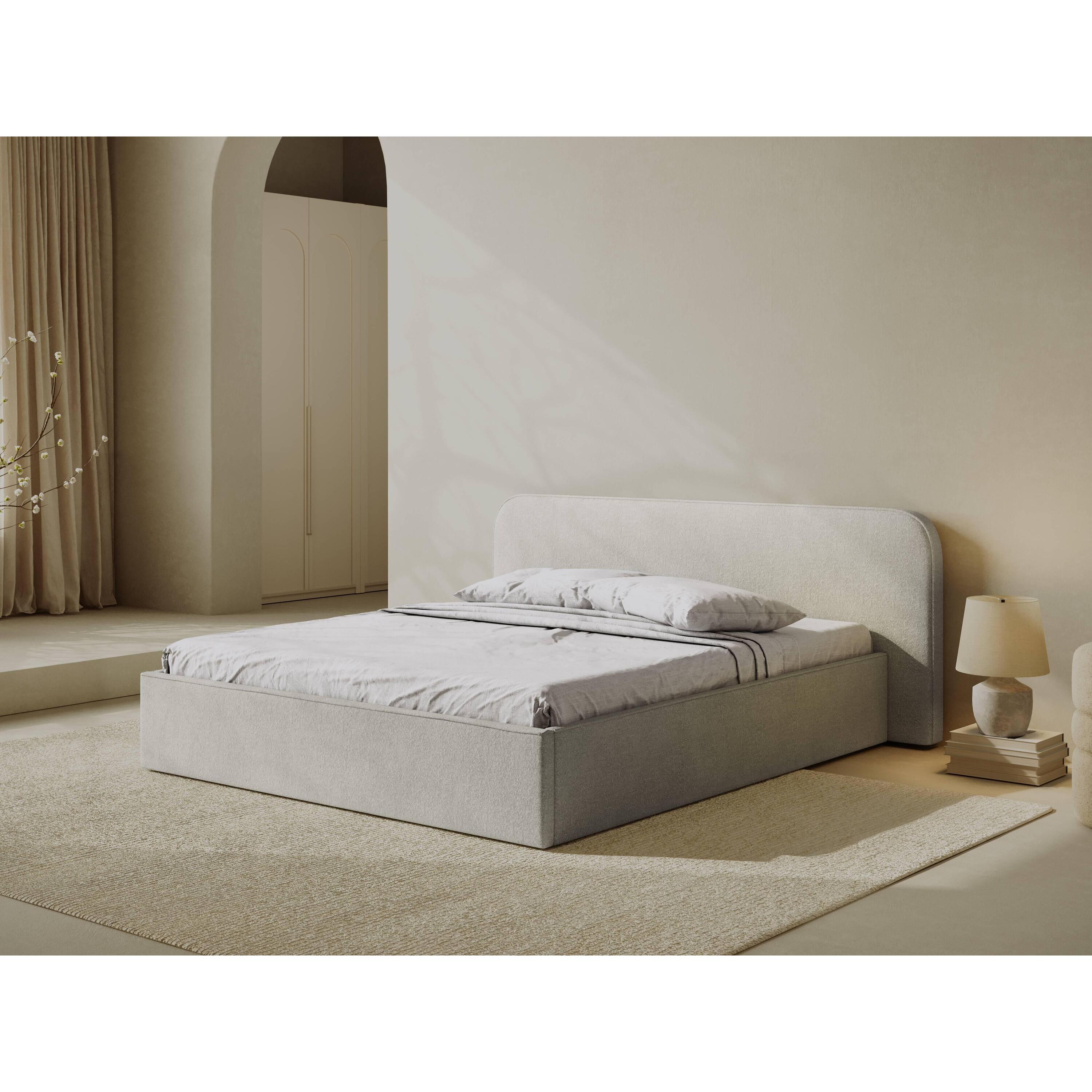 Micadoni Bedframe met opbergvak Elizabeth 200x200 bouclé