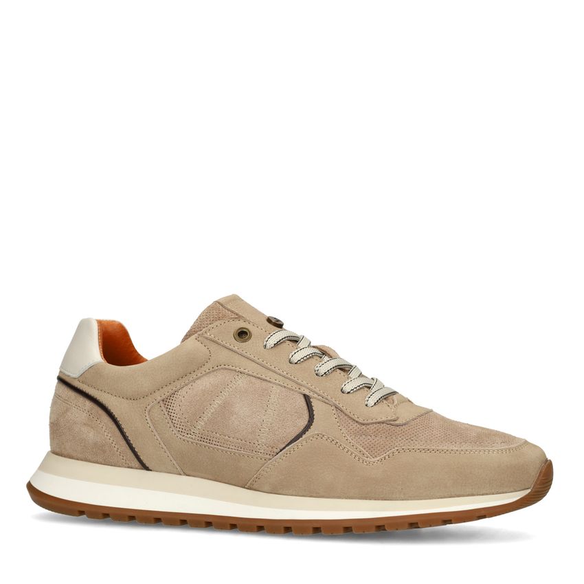 No Stress Beige nubuck sneakers