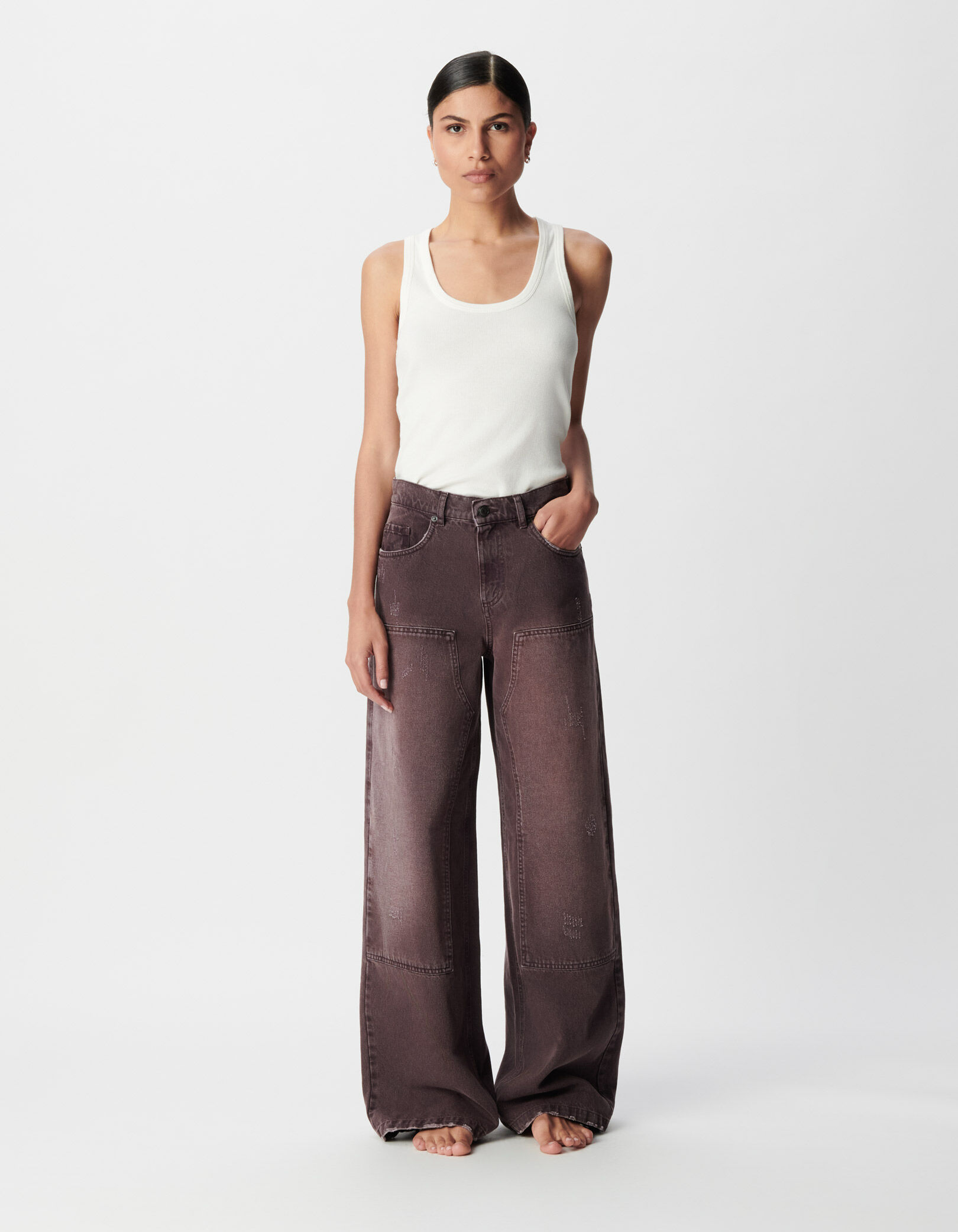 Jean Charpentier prune taille haute Mila Femme