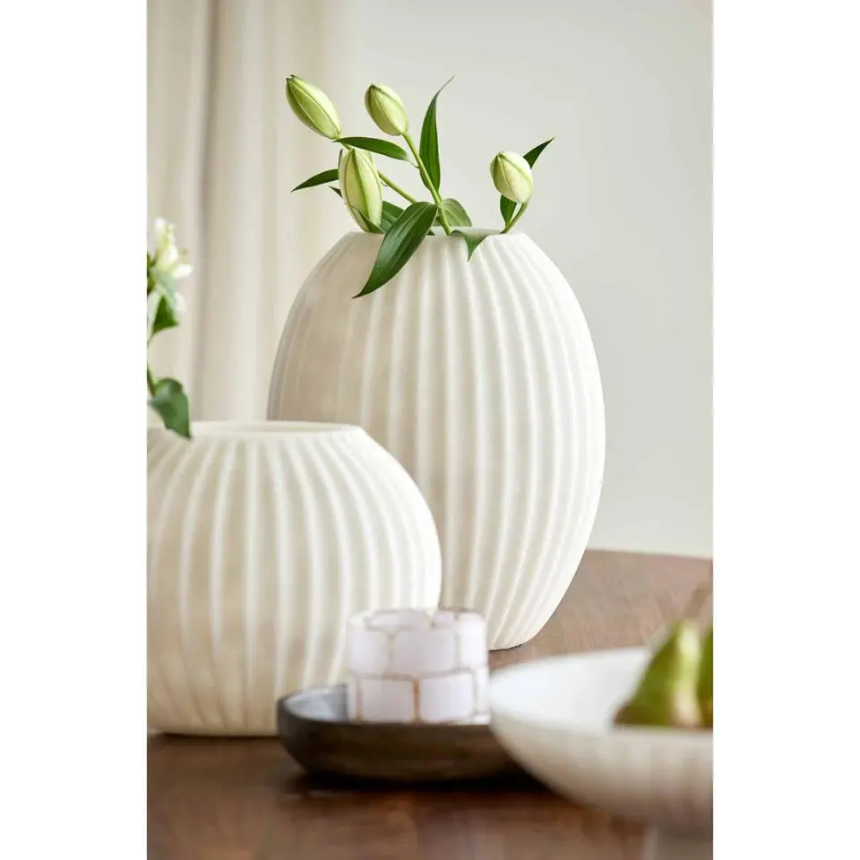 Vaas Miralli - Cr&egrave;me - 30x19.5x36cm