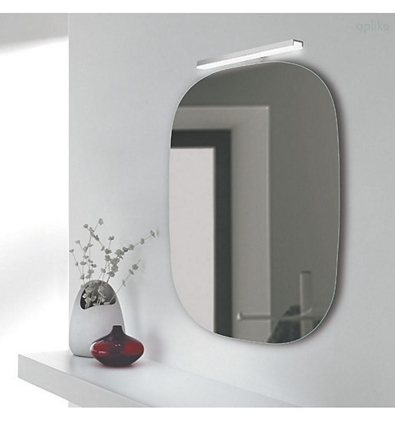 Lampe murale LED multi crochets pour miroir de salle de bain - Lumière blanche froide (5700K) - 28cm - Pegasus Model