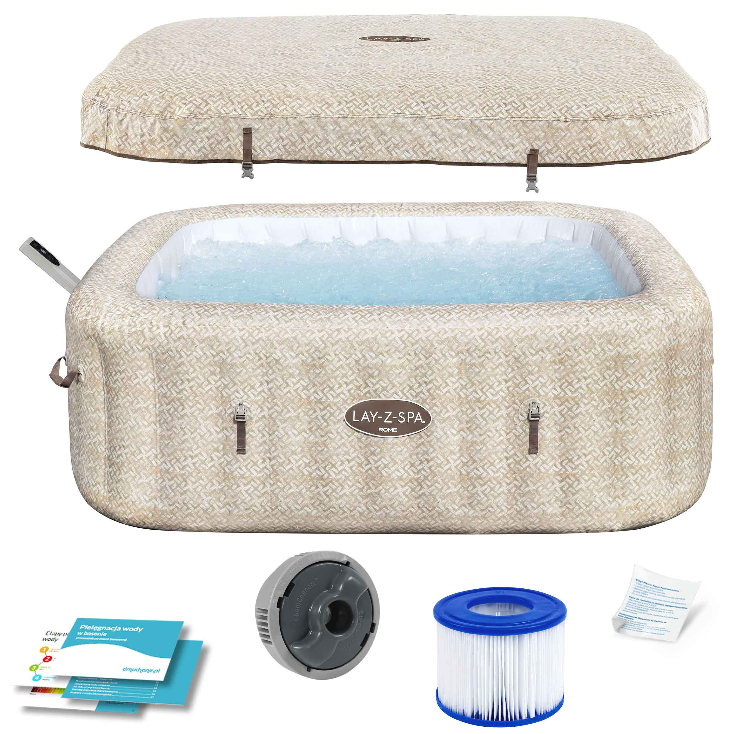 Dmuchane spa ogrodowe 7-osobowe hydromasaż Bestway 6001M