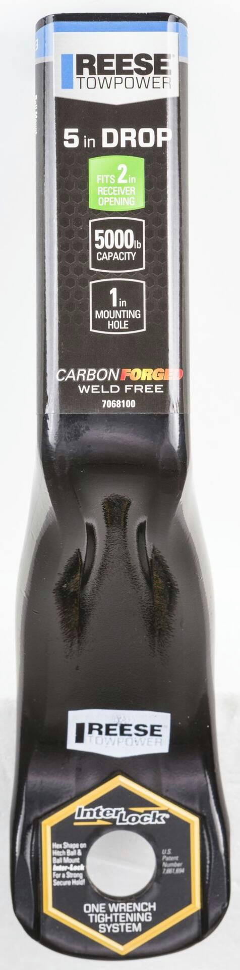 Reese Towpower Carbon Forged Ball Mount, 2 x 5-in Drop