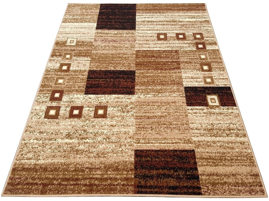Dywan nowoczesny beżowy do salonu pokoju 765 - 80x150 cm - modny solidny