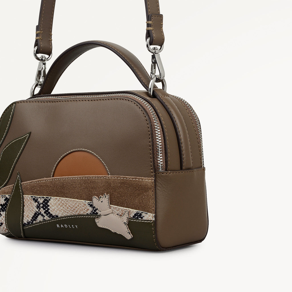Over The Hills - Small Ziptop Cross Body Bag