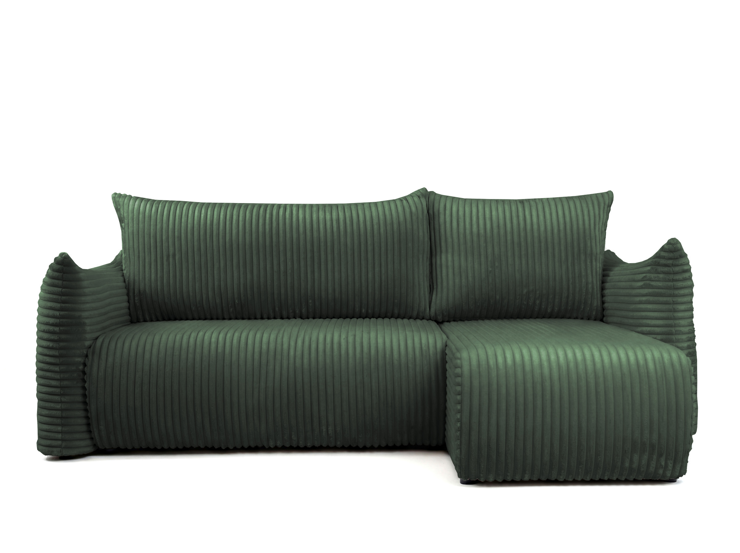 Narożnik Floti mini, do salonu, z funkcją spania, Tilia, zielony (39)