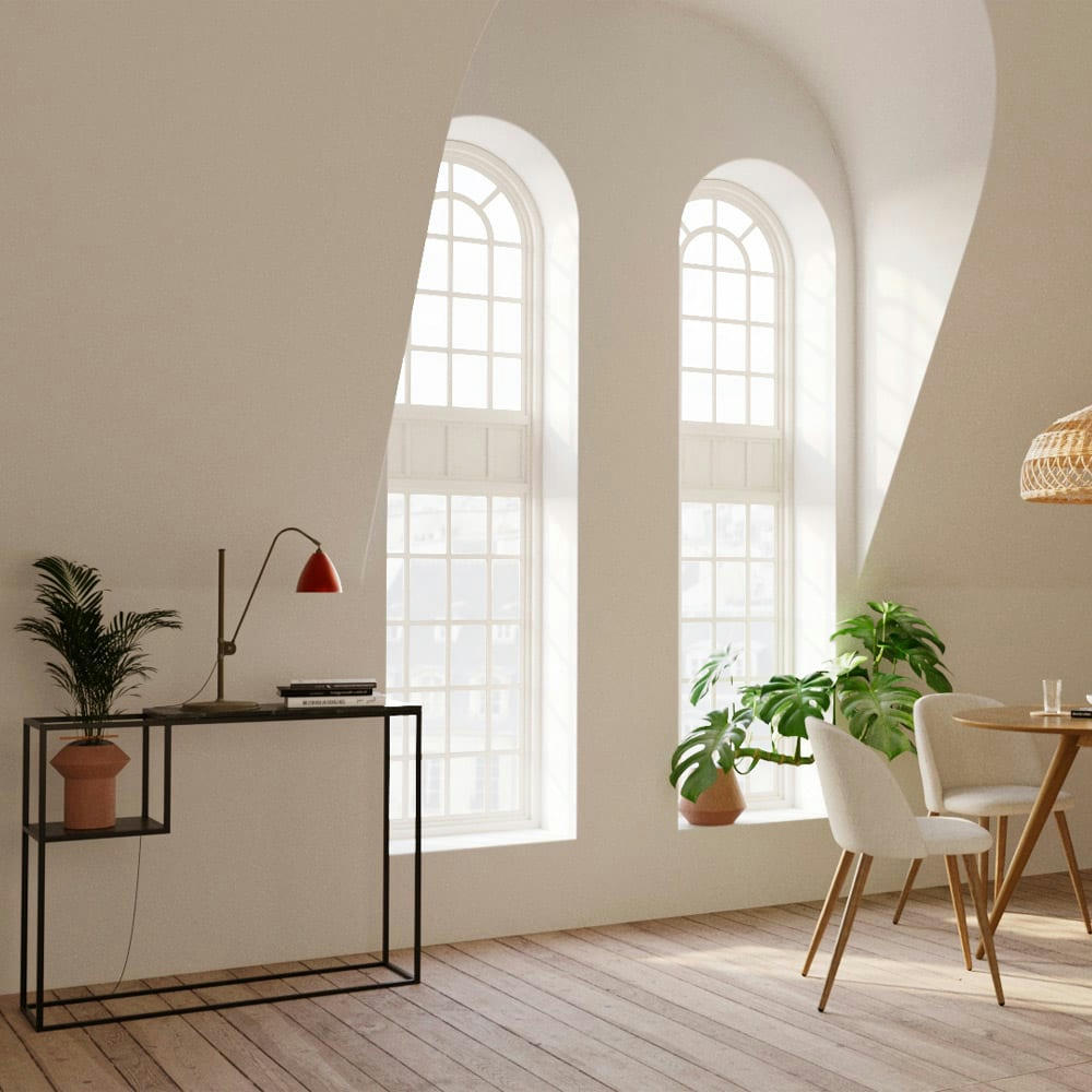 FLOKI - Console noire en marbre et pieds en métal