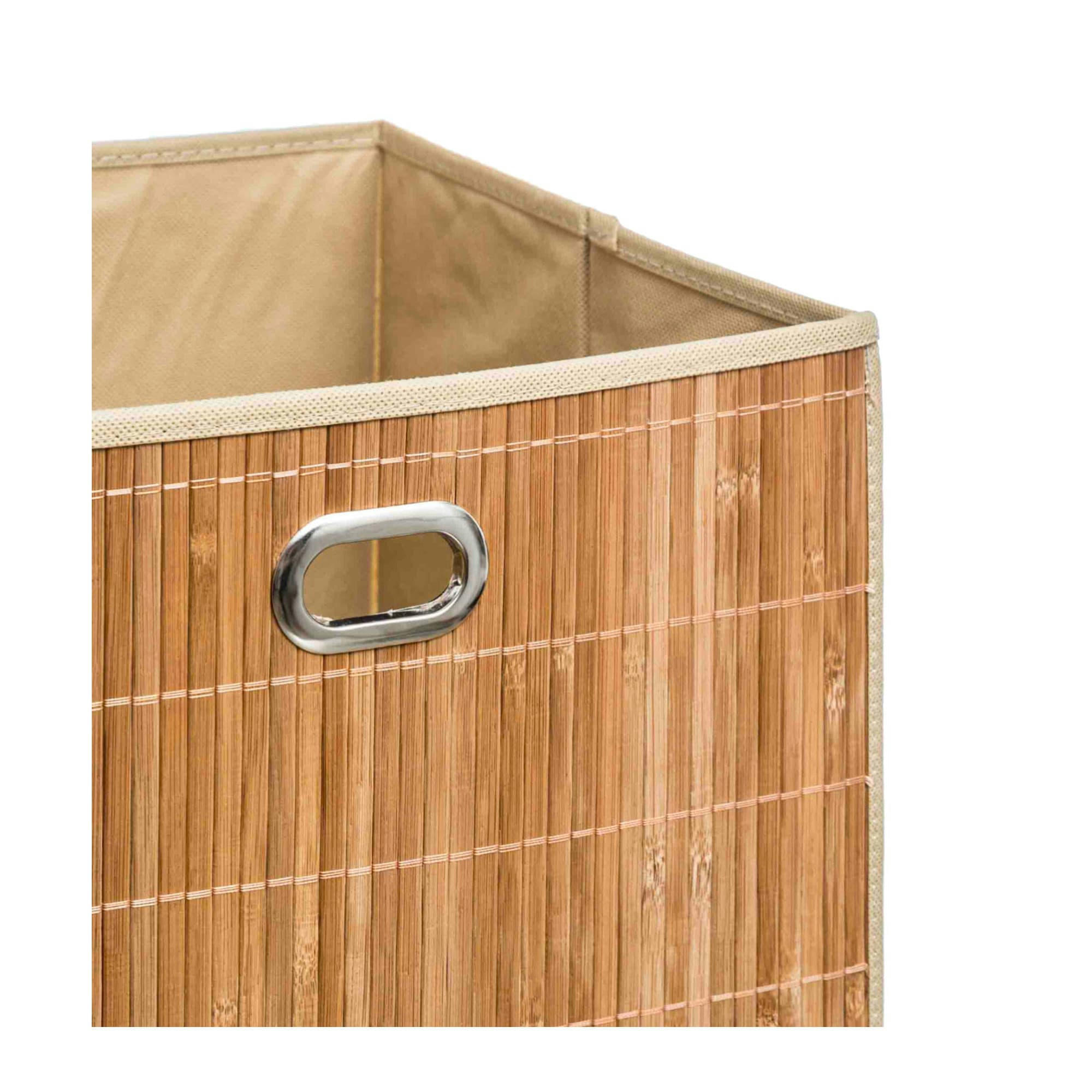 - Boîte de rangement bambou - 31x31x31cm