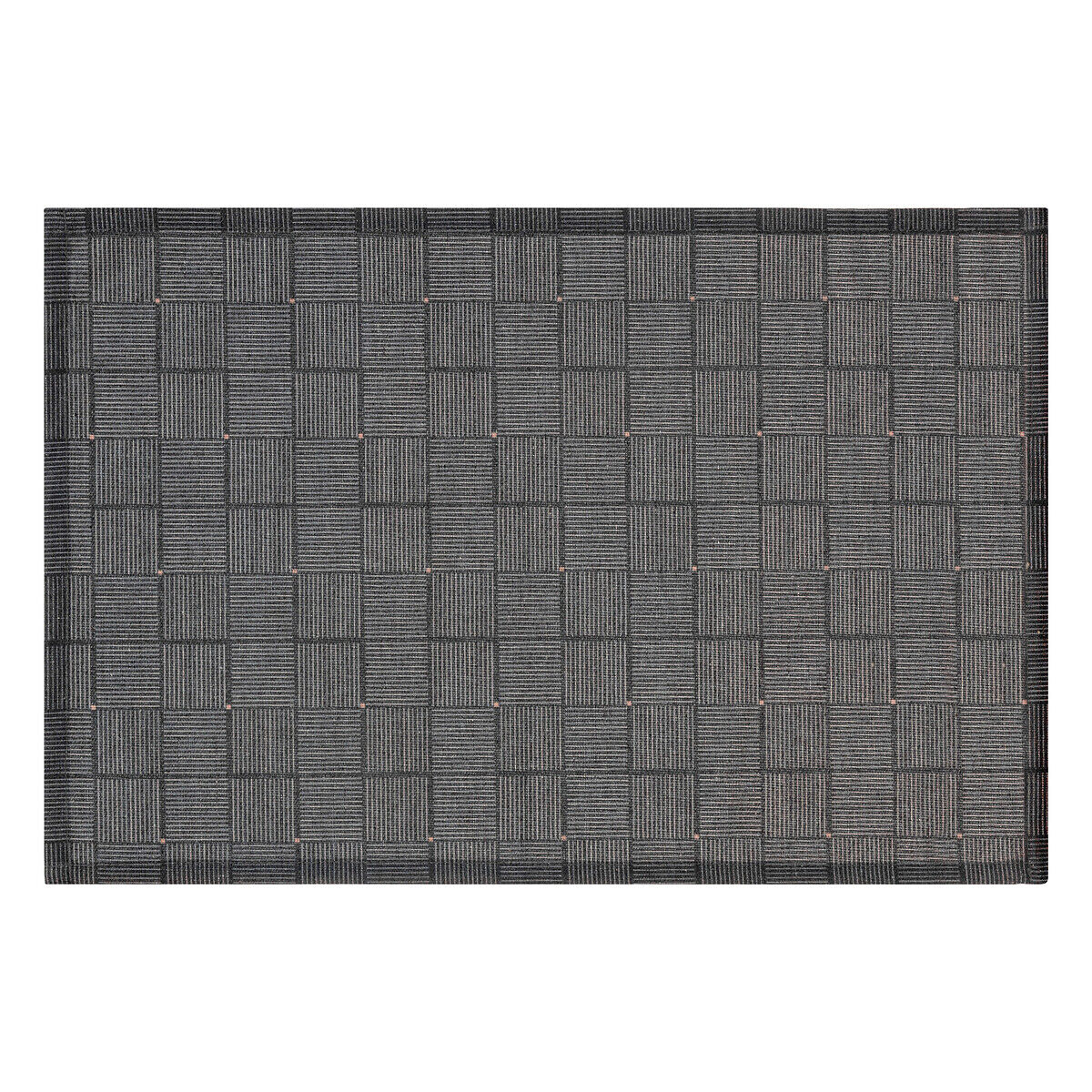 Individual de mesa geométrico preto 30x45cm