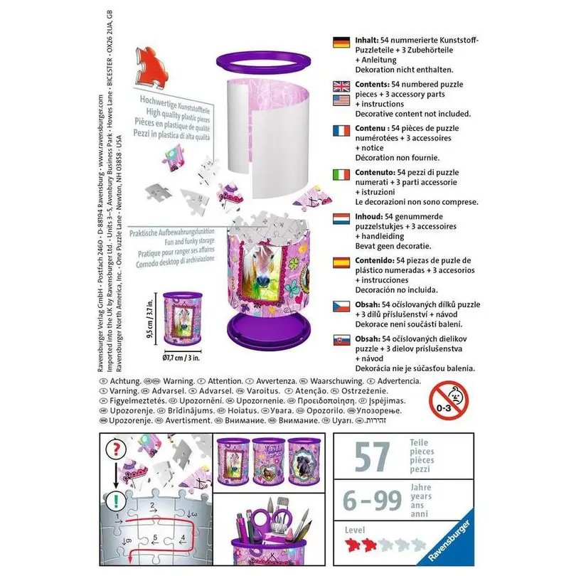 3D-Puzzle 54-teilig Utensilo Pferde