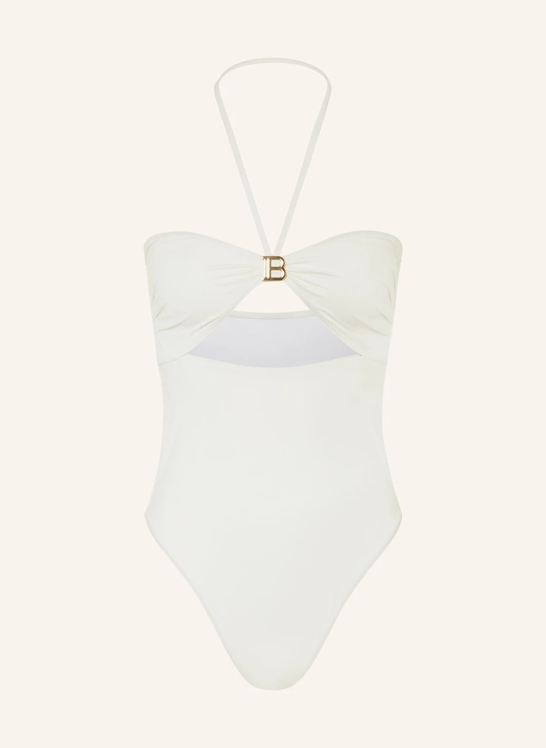 BALMAIN Bandeau-Badeanzug
