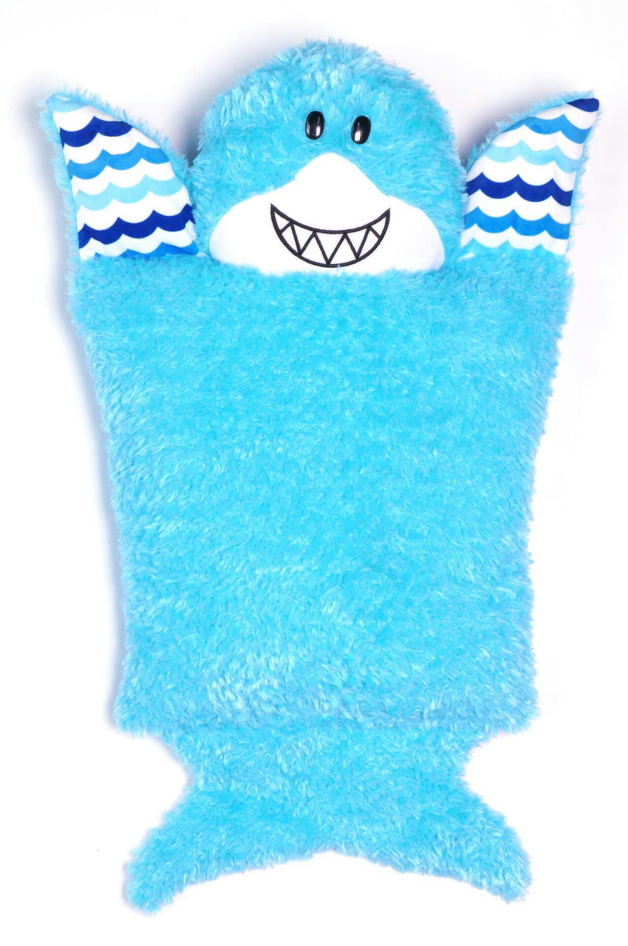 Popillows™ Regular Pillow, Blue Shark, 15 x 22-in