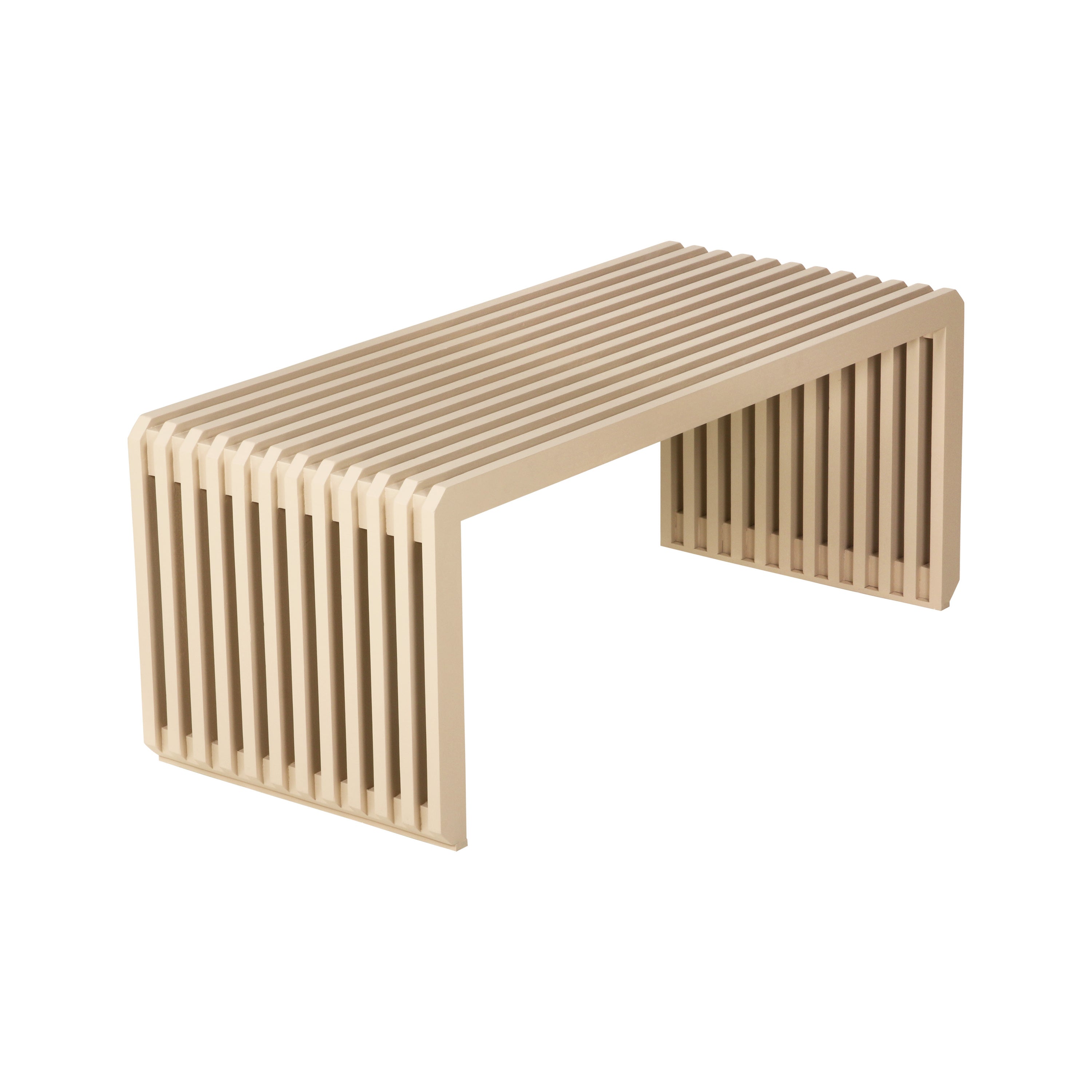HKliving Slatted Bankje B 96 cm - Zand
