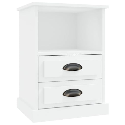 NNEVL Bedside Cabinets 2 pcs White 43x36x60 cm
