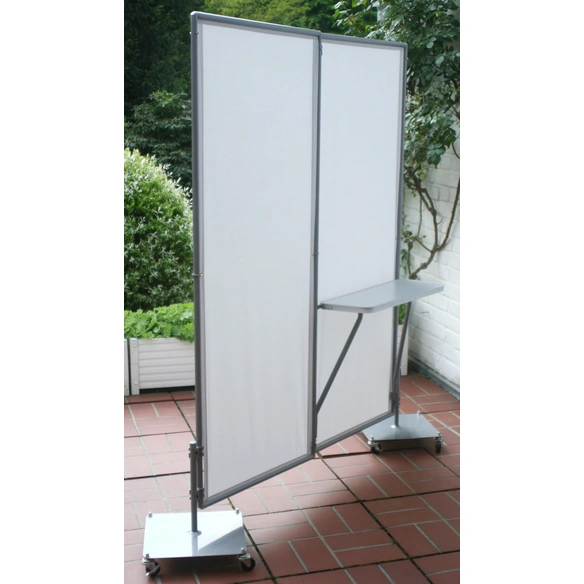 Klapptisch, BxHxT: 64 x 2 x 24,5 cm, Tischplatte: Aluminium