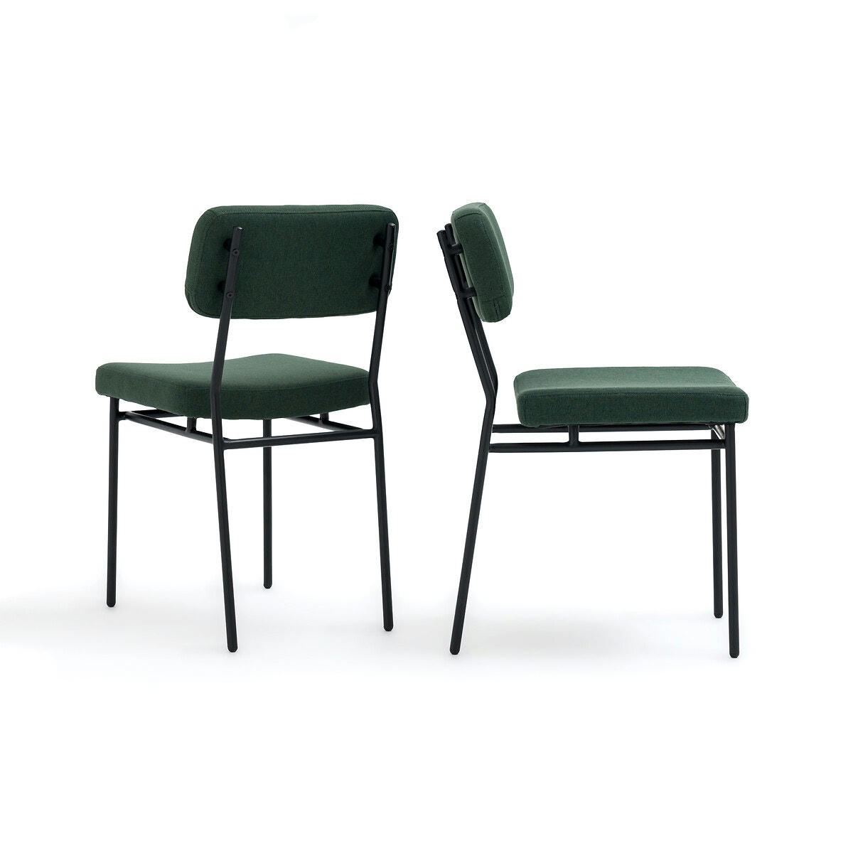 Lot de 2 chaises rembourrées, Joao
