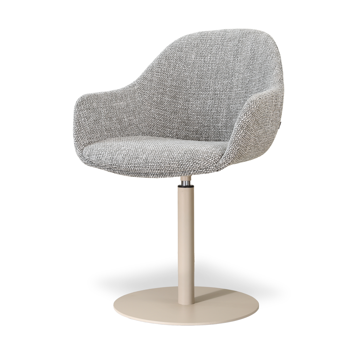Nolon Niva-Mae tulp eetkamerstoel grijs blend - beige onderstel