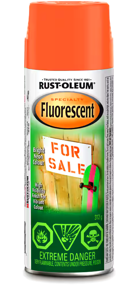 Rust-Oleum® Specialty All Surface Aerosol Spray Paint, Fluorescent, 312-g