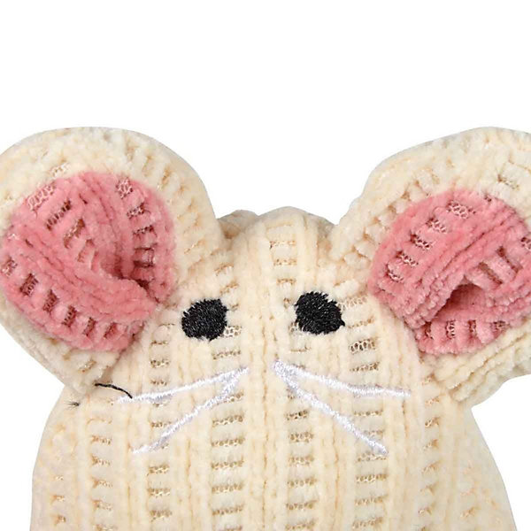 Jouet peluche souris pour chat (11 cm - Rose)