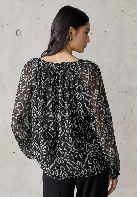 Raglan Chiffon Bluse