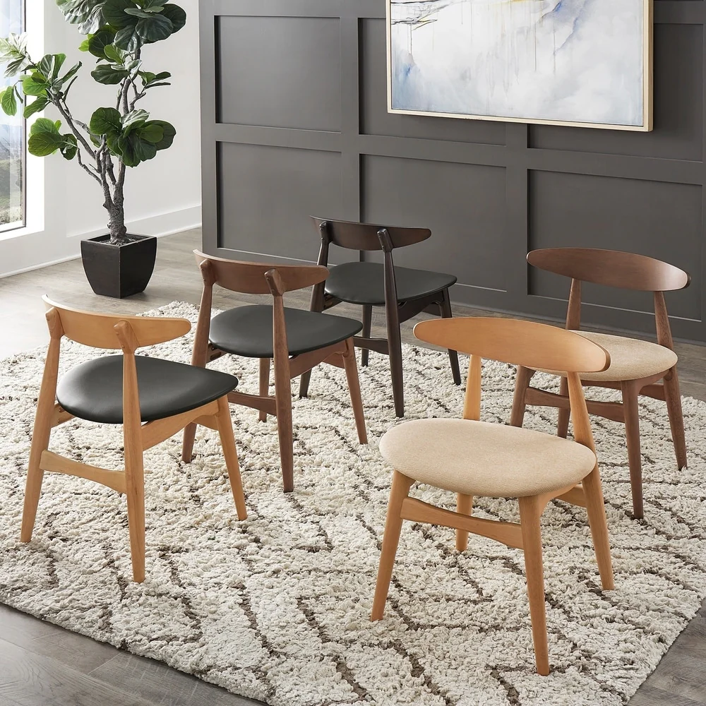 Norwegian Danish Tapered Dining Chairs (Set of 2) by iNSPIRE Q Modern