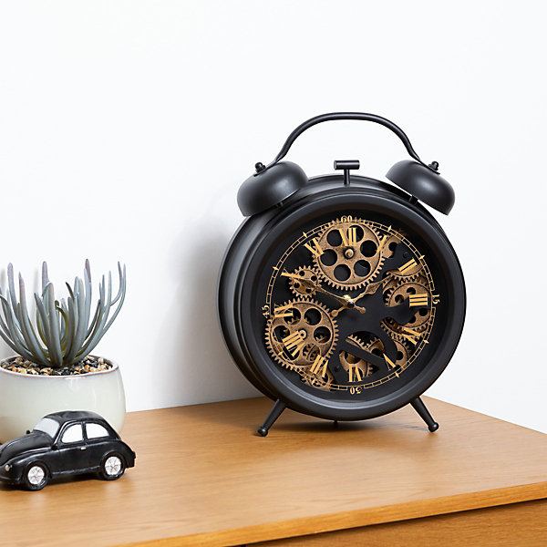 Horloge à poser - verre - noir - H41 cm - Atmosphera