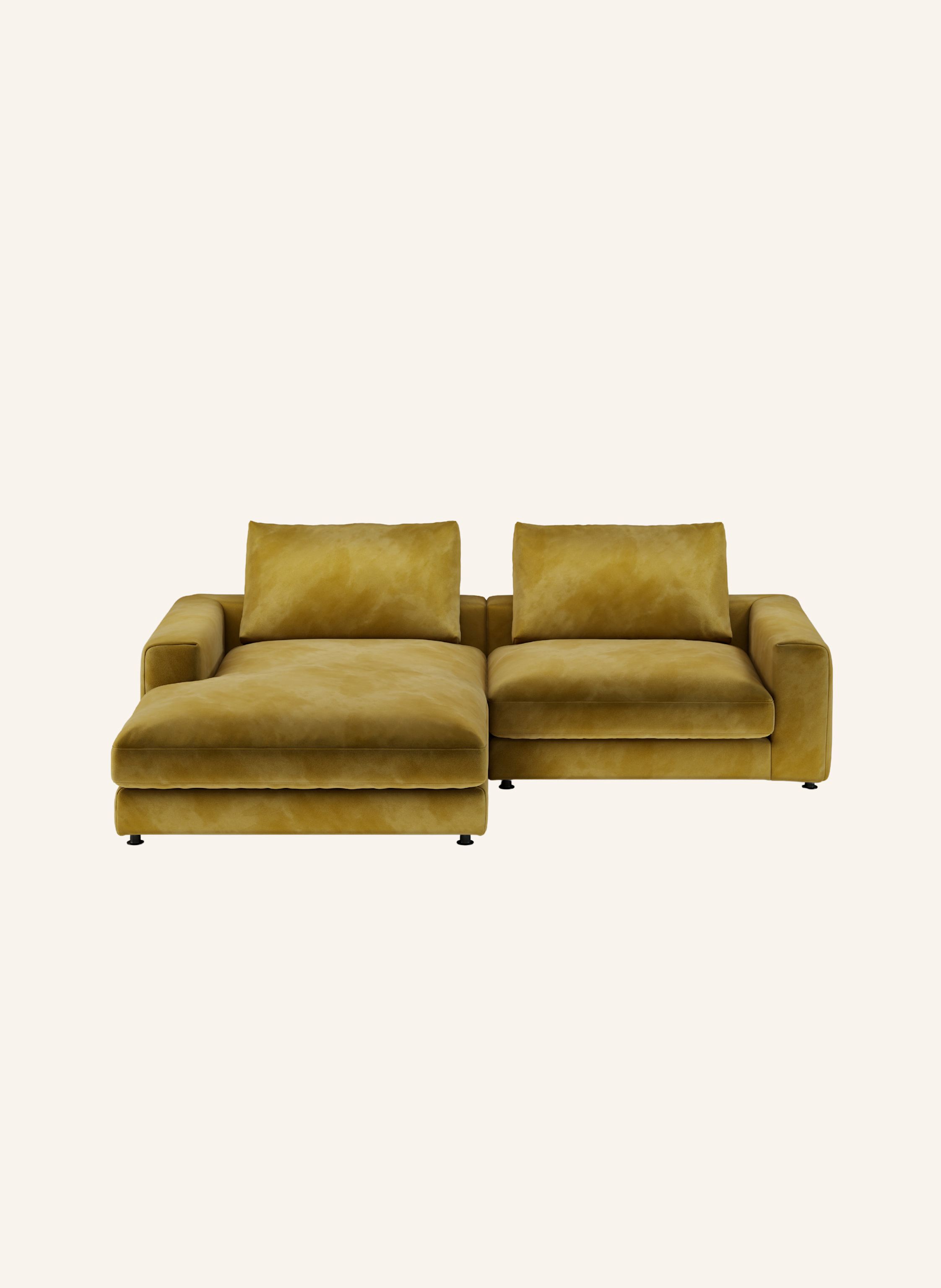 nydo 3-Sitzer Ecksofa MOSLER, links, Velours