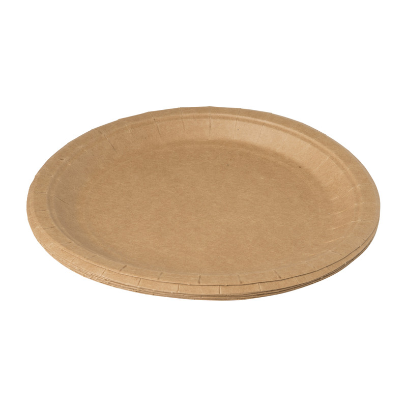Bord kraftpapier - 10 stuks - 18,5 cm