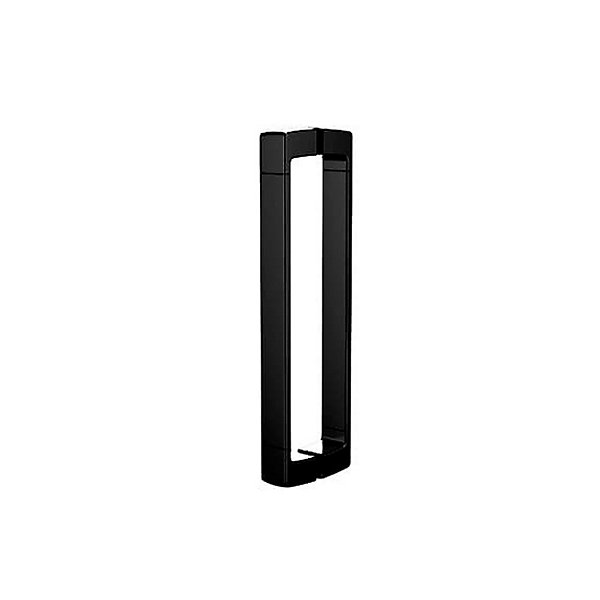 Fusion Porte de douche 80x196cm pivotante anticalcaire avec profilé noir mat (SATFUDP80NIKAC)